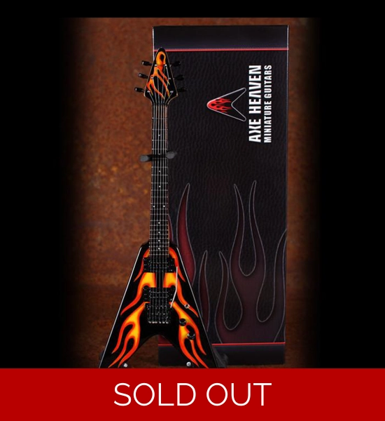 AXE Heaven- James Hetfield Hot Rod Flames "V" Guitar Figurine